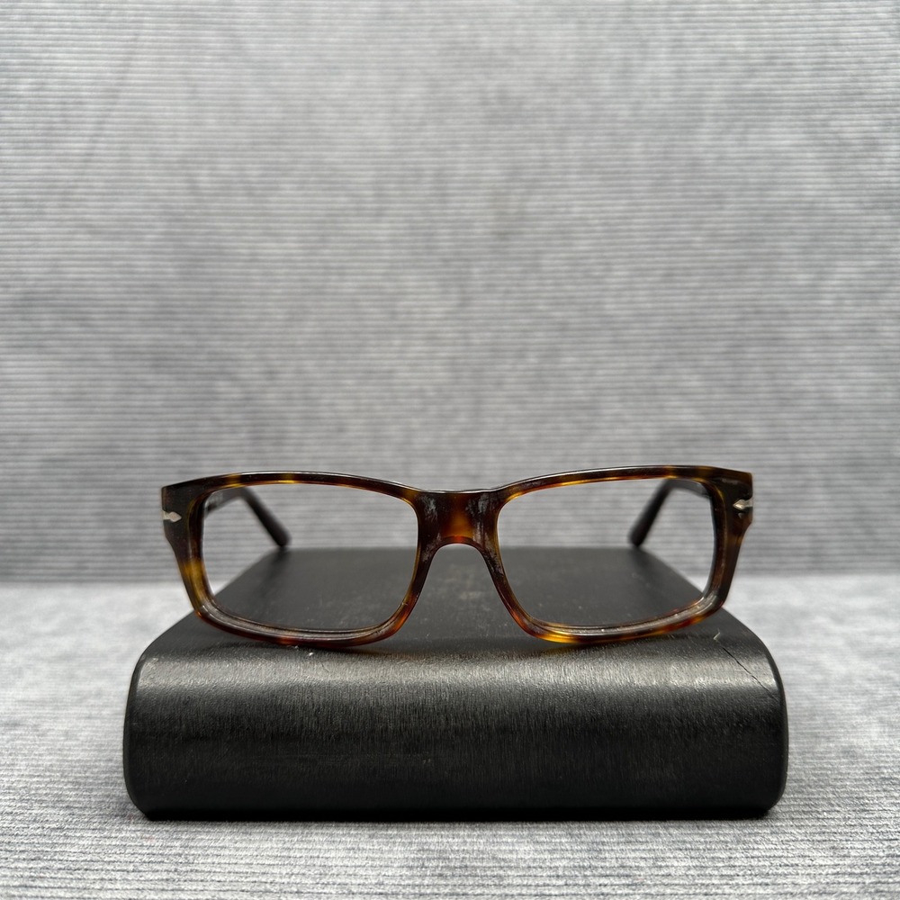 Persol 2997-S Dark Havana Tortoise Shell Rectangular Eyeglasses Frames Italy
